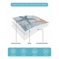thumbnail image 5 of Quilts Twin-XL Size Bedding Set, Teal Blue Coastal Lightweight Quilted Comforter, Starfish Coral Shell Wooden Summer Ocean Soft Bedspread Coverlet with Pillow Covers for All Season, 68" x 98", 5 of 7