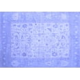 thumbnail image 1 of Ahgly Company Indoor Rectangle Persian Blue Traditional Area Rugs, 5' x 7', 1 of 4