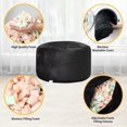 thumbnail image 5 of Giant Bean Bag Chair with Memory Foam 4 ft, Big Stuffed Bean Bag Lazy Sofa with Dutch Velvet Cover, Big Bean Furniture, Plush Lazy Sofa Overall Foam-Filled Beanbag Chair, Black, 5 of 6