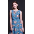 thumbnail image 4 of Bimba Robe Longue Sans Manches pour Femmes à Imprimé Floral Style Chic Maxi-Robe-Xx-Grand, 4 of 5