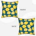 thumbnail image 3 of KLL Lemon Decorative Throw Pillow Covers Velvet Soft for Couch Sofa Bedroom Living Room Outdoor - 16"x16", 3 of 8