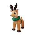 thumbnail image 3 of BZB Goods 4 Foot Tall Lighted Christmas Inflatable Reindeer Moose Deer with Wreath LED Lights Outdoor Indoor Holiday Decoration, Large Lawn Home Garden Party Favor Lighted Yard Blowup Decor, 3 of 5