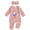 A05-Pink, variant on CAICJ98 Baby Girls Clothes Letter Embroidery Long Sleeve Romper Bow Waffle Knit Ruffled Newborn Infant Winter Fall Spring Outfit with Headband (Beige,0-3 Months)