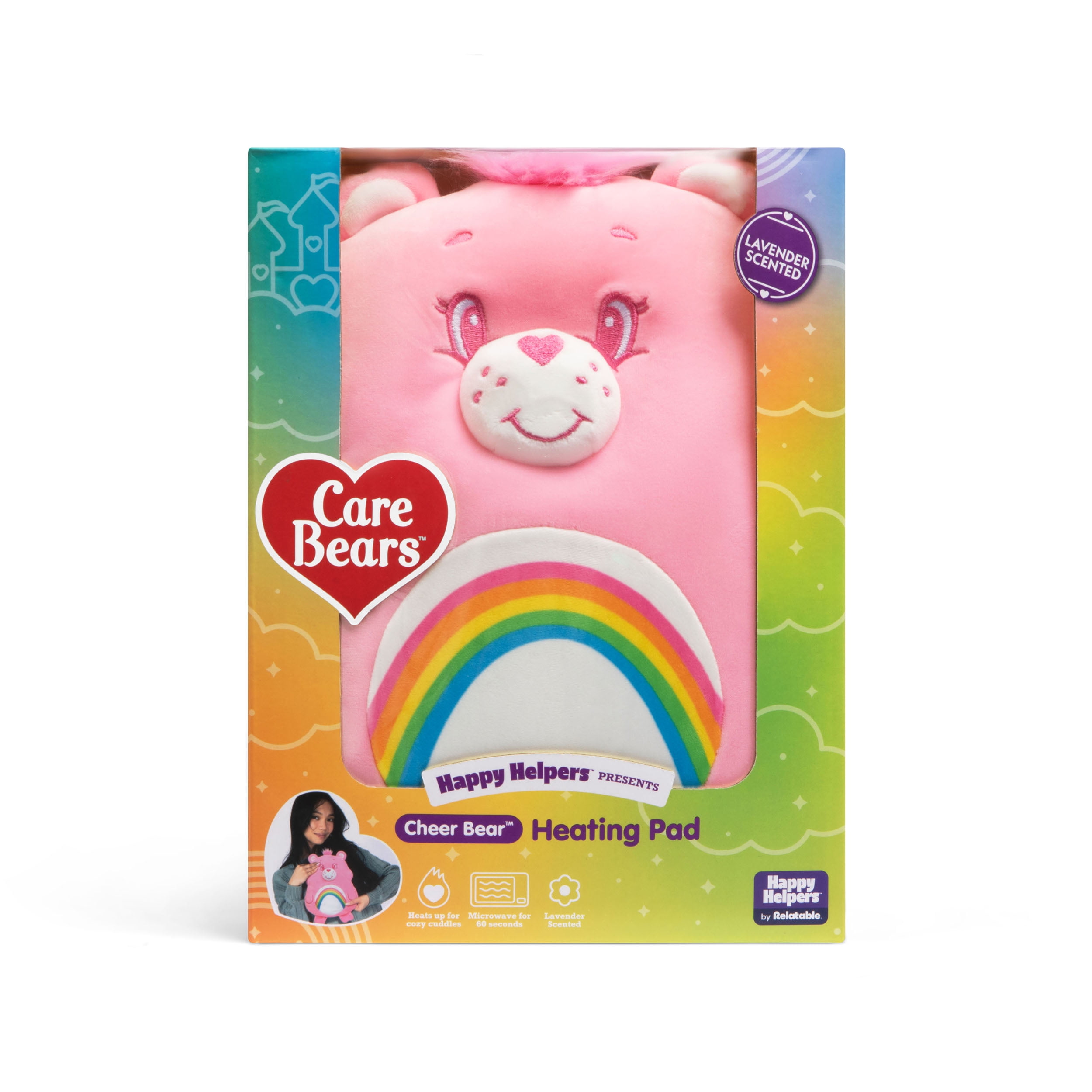 Happy Helpers Cheer Bear Microwaveable Heating Pad For Period Cramps and Body Pain