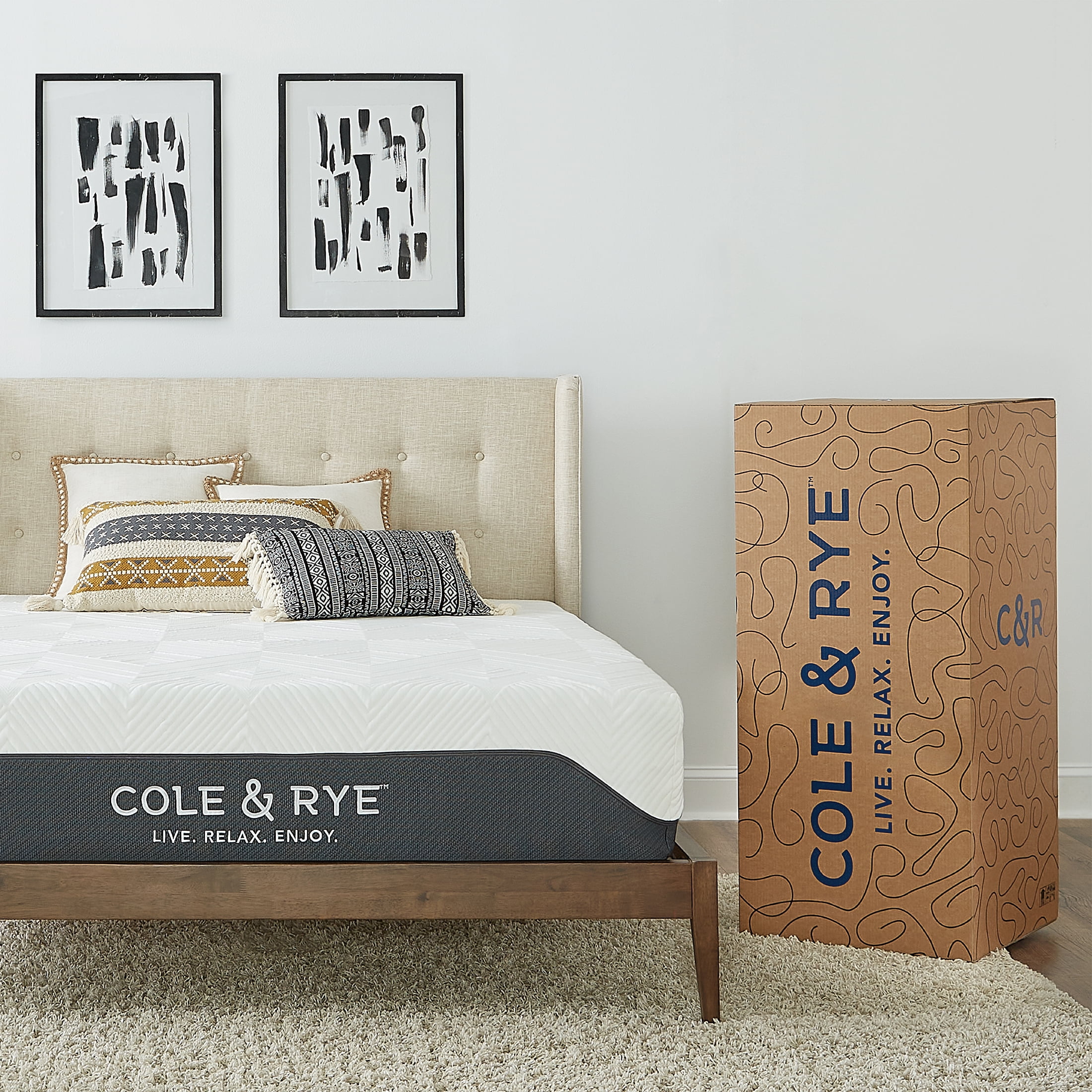 Cole & Rye Spirit 10" Medium Cooling Gel Memory Foam Hybrid Mattress, Full