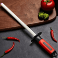 thumbnail image 2 of 10Inch Sharpening Rod Ceramic Sharpener Sharpening Steel Quickly Sharpening System Professional Kitchen Tool, 2 of 7