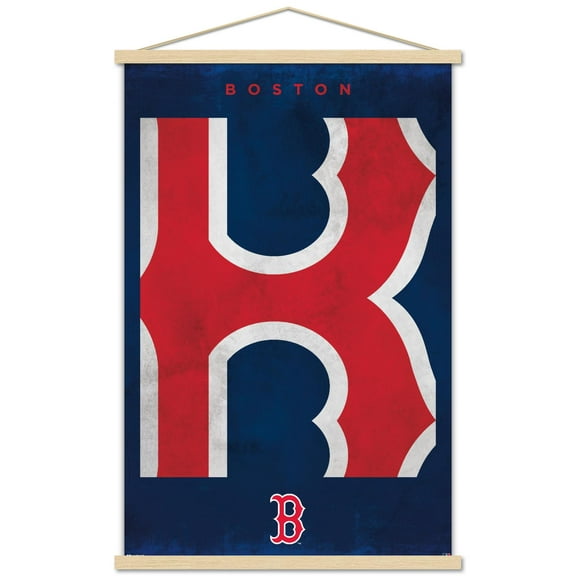 MLB Boston Red Sox - Logo 25 Wall Poster with Magnetic Frame, 22.375" x 34"