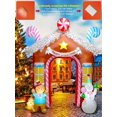 thumbnail image 6 of Kalolary 10FT Christmas Inflatables Arch for Outdoor Decoration, Xmas Gingerbread Man Snowman Blow Up Yard Decorations with Built-in LED Lights for Garden Lawn Outdoor Yard Winter Holiday Supplies, 6 of 7