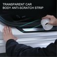 thumbnail image 3 of Yeacher Car Door Plate Sill Protector Transparent Scuff Sticker Cover Car Body Anti-scratch Strip, 3 of 8
