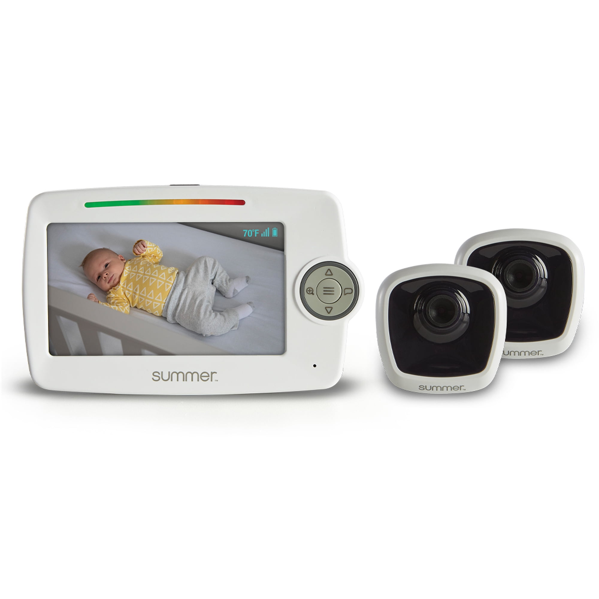 Summer Infant LookOut Duo 5.0 Inch Color Video Monitor with No-Hole PrestoMount