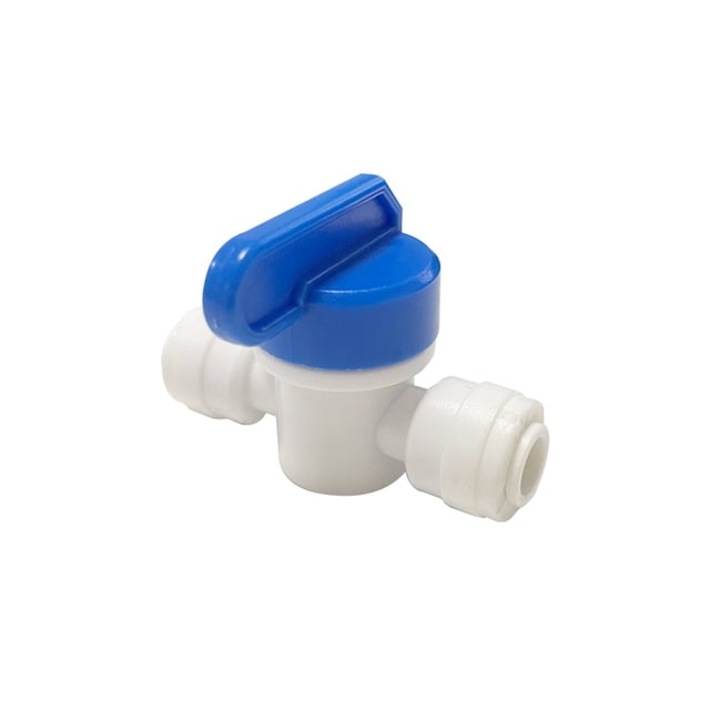 Tap Shut Off Ball Valve 1/4" 6.35mm Quick Fitting Connector For Aquarium Water Filter Reverse Osmosis System ,Easy to Operate