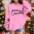 thumbnail image 2 of biudgviw Hoodies for Boys Girls Christmas Print Long Sleeve Tops Oversized Casual Hooded Toddler Sweatshirt Fall Winter Outfits, 2 of 4