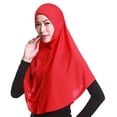 thumbnail image 5 of DondPO Women's Muslin Hijab Head Scarf Plain Under Scarf Sports Hijab Stretchy Head Scarf For Women Hijab Caps Chiffon Hijab Hijab Cap For Women Undercap Hijab Red, 5 of 6