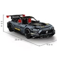 thumbnail image 2 of MACTANO Car Building Block Set Speed Champion Sports Car Plastic Bricks Kit Toy for Kid Adult Gray, 2 of 6