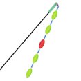 thumbnail image 3 of Pesca Flotadores de pesca de siete estrellas Color brillante Línea de cola suave Boyas Herramientas de pesca (30 cm) Ehuebsd Para Estrenar, 3 of 3