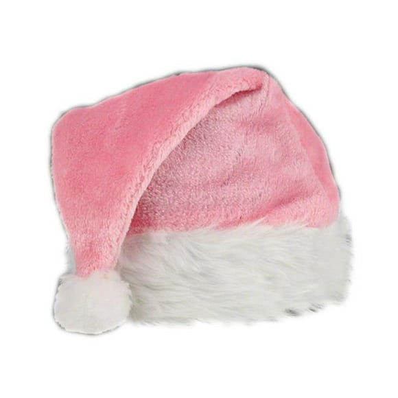 Blinkee SNTAHAT-PINK Pink Stylish Fluffy Fur Santa Christmas Plush Hat