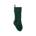 thumbnail image 3 of Cable Knit Christmas Stockings, 18 Inch Diamond Pattern Hanging Stocking, Indoor Outdoor Festive Christmas Decorations for Fireplace Mantel, Christmas Tree, Storage Candy and Christmas Holiday Gifts, 3 of 7
