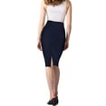 thumbnail image 5 of H&C Women Premium Nylon Ponte Stretch Office Pencil Skirt High Waist Made in The USA Below Knee, 5 of 5