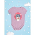 thumbnail image 3 of Surprised Kitten. Bodysuit Infant -Kayomi Harai Designs,  6 Months, 3 of 4
