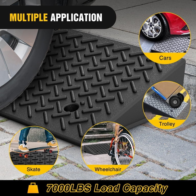 Truck Bed Bed Ramps Heavy Duty Curb Ramps Noliven 2-Pack Driveway Curb ...