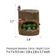 thumbnail image 3 of Tomfeel Tocón de árbol Maceta de flores suculentas Dibujos animados Estilo pastoral Maceta Romacci Artesanía de resina, 3 of 6