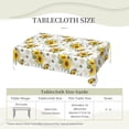 thumbnail image 4 of Sunflower Tablecloth Sunflowers Season Floral Rectangle Tablecloth Watercolor Flower Botanical Style Table Cover 60×84 Inch Washable Table Cloth for Kitchen Dining Room Party Decoration, 4 of 8