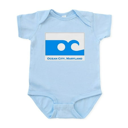 

CafePress - Ocean City MD Flag Infant Bodysuit - Baby Light Bodysuit Size Newborn - 24 Months