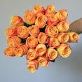 thumbnail image 3 of Artificial Roses Real Touch Single Stem Fake Roses Silk Realistic Bouquet Flowers Arrangements Home Office Garden Grave Party Wedding Decoration, 3 of 8
