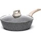 thumbnail image 1 of Frying pan Wok with lid 28 cm 4.3 l, non-stick coated pan, deep frying pan Suitable for all types of hobs, including induction, 1 of 5
