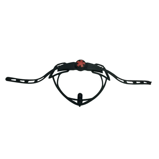 Sistema de Retención de Casco Bicicleta Zulema Negro Ajustable para Adultos