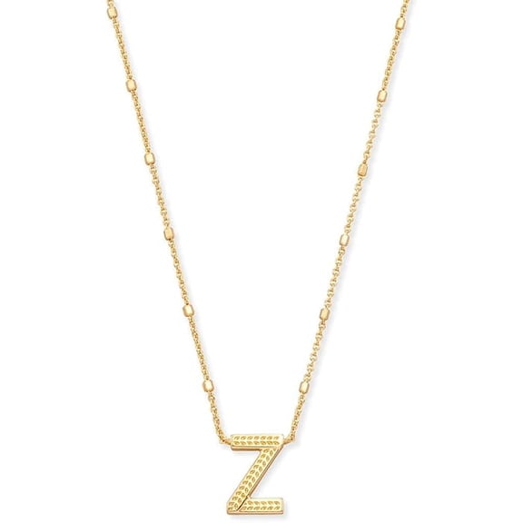 Kendra Scott Letter Z Pendant Necklace in Gold