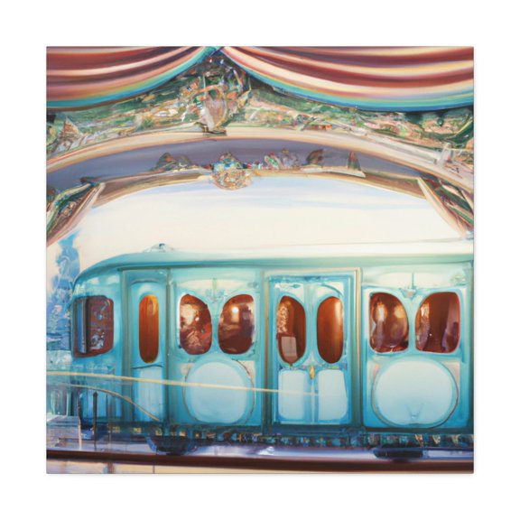 Subway Train Symphony. - Canvas