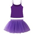 thumbnail image 4 of MSemis Girls Tops with Mesh Skirt Gymnastics Costume Ballet Leotards Tutu Dress, 4 of 5