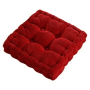 MOQIN Comfort Meditation Floor Pillow, Square Large Pillows Seating for Adults, Tufted Corduroy Cushions for Outdoor Yoga Tatami Fireplace Living Room, 15x15 Inch
