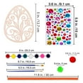 thumbnail image 3 of Wooden Easter Ornaments Decorations,DIY Easter Craft Kits,Paintable Hallow Easter Egg Ornaments Pom-poms for Kids Easter Spring,Hanging Decorations Happy Easter Hallow Egg Rabbit Butterfly Flower, 3 of 8