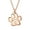Rose-C, variant on Womens Dainty Pet Paw Print Pendant Necklace Animal Jewelry Rose Gold Plated Silver