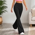 thumbnail image 6 of Ovbmpzd Petite Yoga Pants Womens Flare Black Ladies Leggings Long Mid Waist Casual Leggings,XXL, 6 of 6
