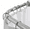 Chrome, variant on 6' Corner Shower Curtain Rod, 90 Degree L Shaped Shower Curtain Rod Aluminum Finish