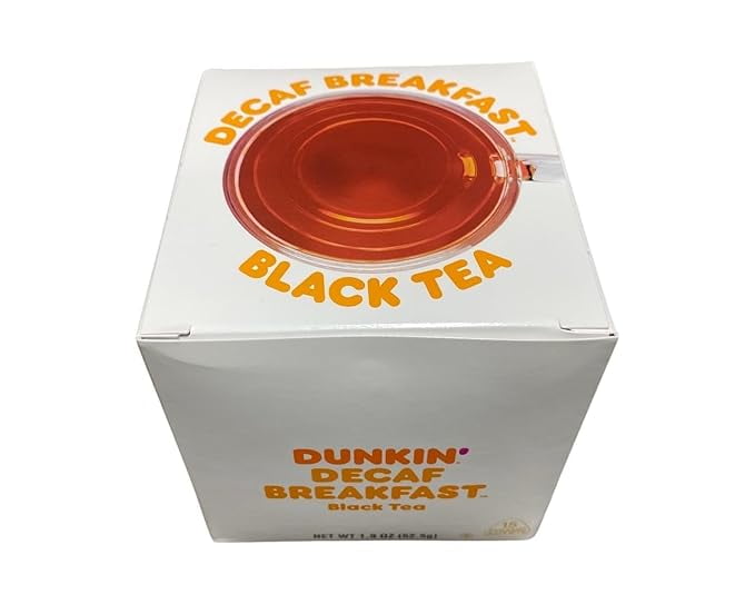 Dunkin Donuts Decaf Breakfast Black Tea - 45 Tea Bags (3 Packs of 15 Tea Bags)