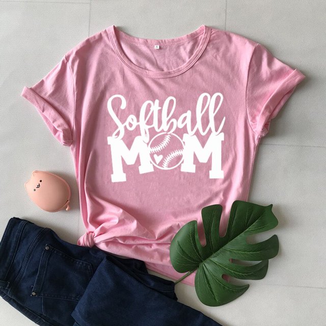 Softball Mom Shirt Mother Day Shirt MaMa T-Shirt Gift woman tshirts kawaii clothes y2k aesthetic graphic t shirtsXL Gao Jinjia LED
