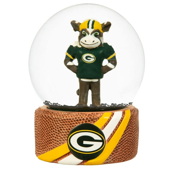 Green Bay Packers 100mm Mascot Glass Water Globe