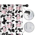 thumbnail image 4 of Cow Pattern with Pink Bows Blackout Kids Curtains,Childrens Insulated Curtains Set Of 2,Bedroom Essentials,Toddler Room Decor 52x84in(132x213cm), 4 of 4