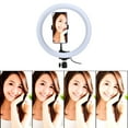 thumbnail image 5 of TPD668 12W 12 Inch 160LED Dimmable Ring Light 3200K-5600K for Makeup with Ball Head Phone Clip, 5 of 8