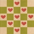 thumbnail image 1 of Ahgly Tapis d'Intérieur Lavable en Machine Carré Transitionnel Chrome Or Jaune, 4 Pieds Carré, 1 of 7