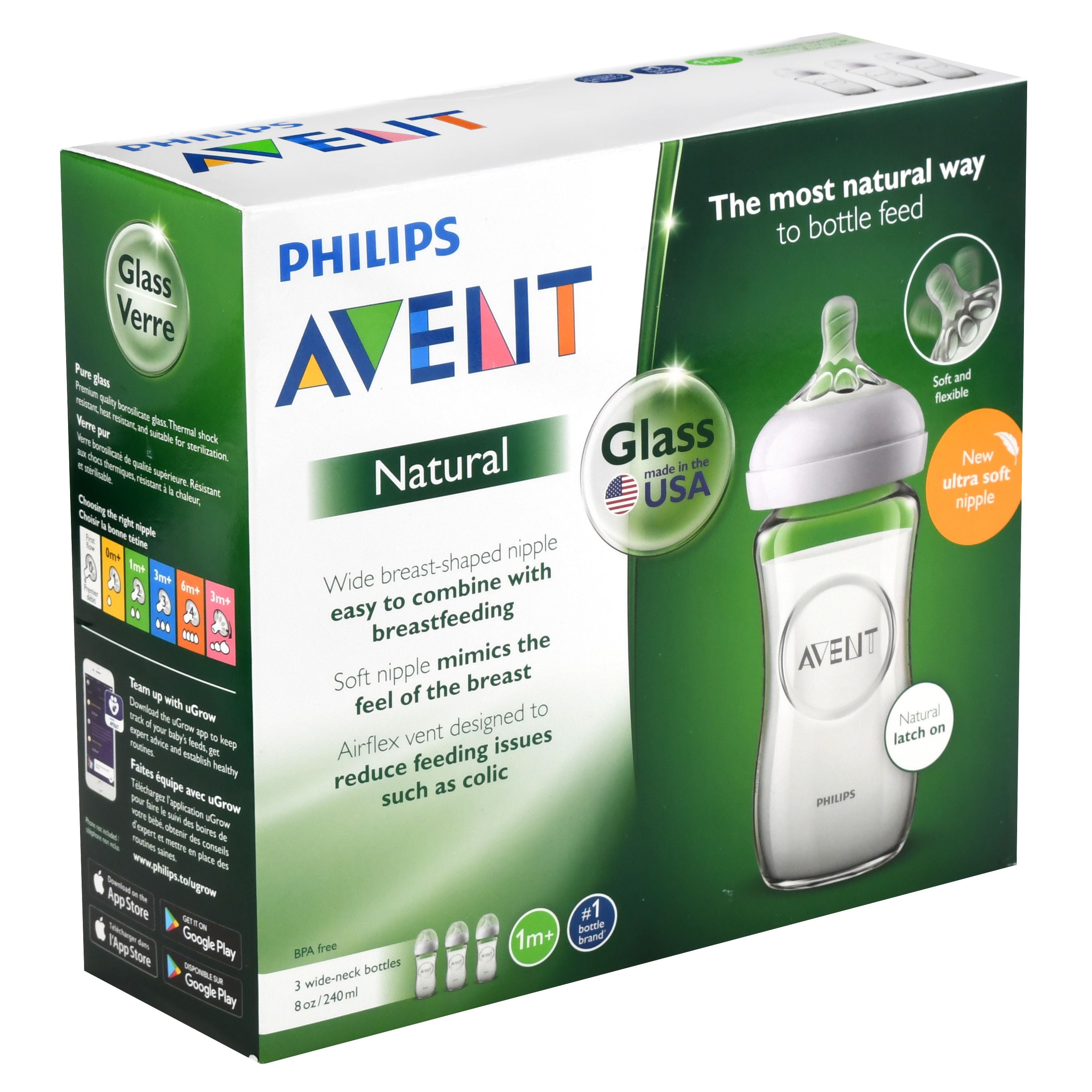 bonne glass feeding bottle
