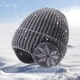 thumbnail image 3 of Gorro de invierno con protecciones para las orejeras | Calor doble antiviento | Forro de lana ártica de fibra acrílica | Combinación de bufandas tejidas | para actividades al aire libre | Gorra de, 3 of 5