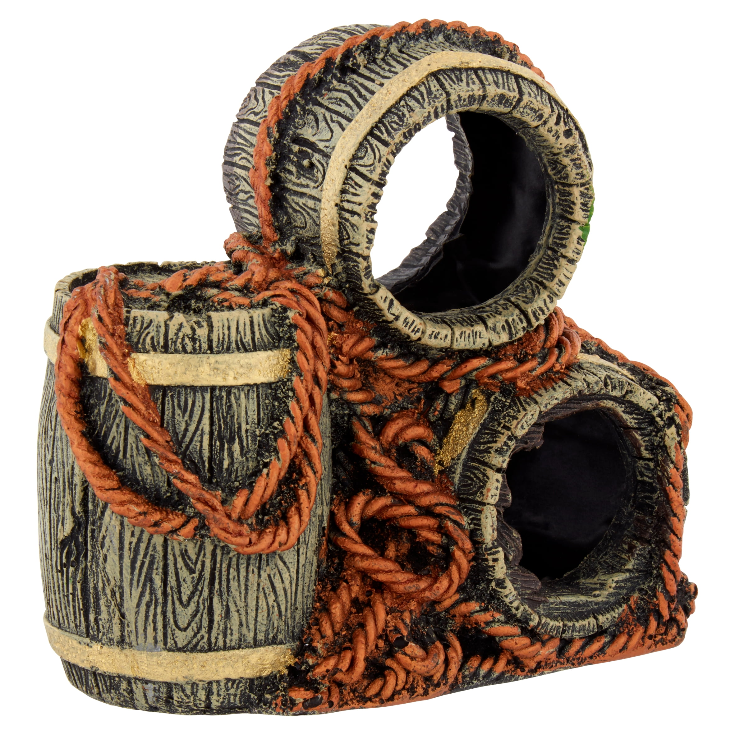 Aqua Culture Barrel Aquarium Ornament