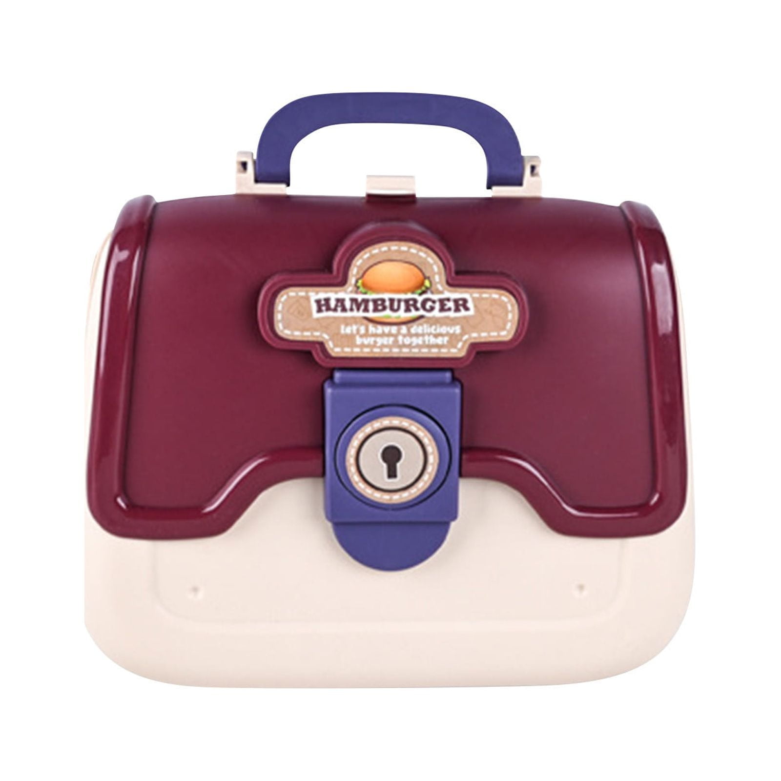 Kids Pretend Play Handbag Toy Set With Kitchen Tableware Dressing Tools And Supermarket Accessories For Role Playing Fun Size 7.7X3.0X7.3In Weight 0.838 Lb