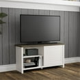 thumbnail image 3 of Hillsdale Handerson 47 inch Wood TV Stand for Tv's up to 52", White with Dark Oak Top, 3 of 18