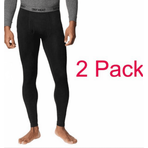 32 Degrees - 32 DEGREES Men's Heat Pant, 2-Pack (XL, Black/Black ...